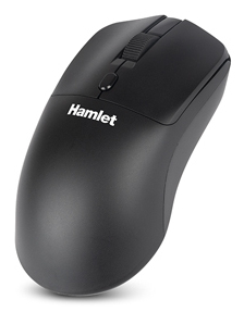 Hamlet XMICEBTW-RB ratón Hogar Ambidextro RF Wireless + Bluetooth Óptico 1600 DPI