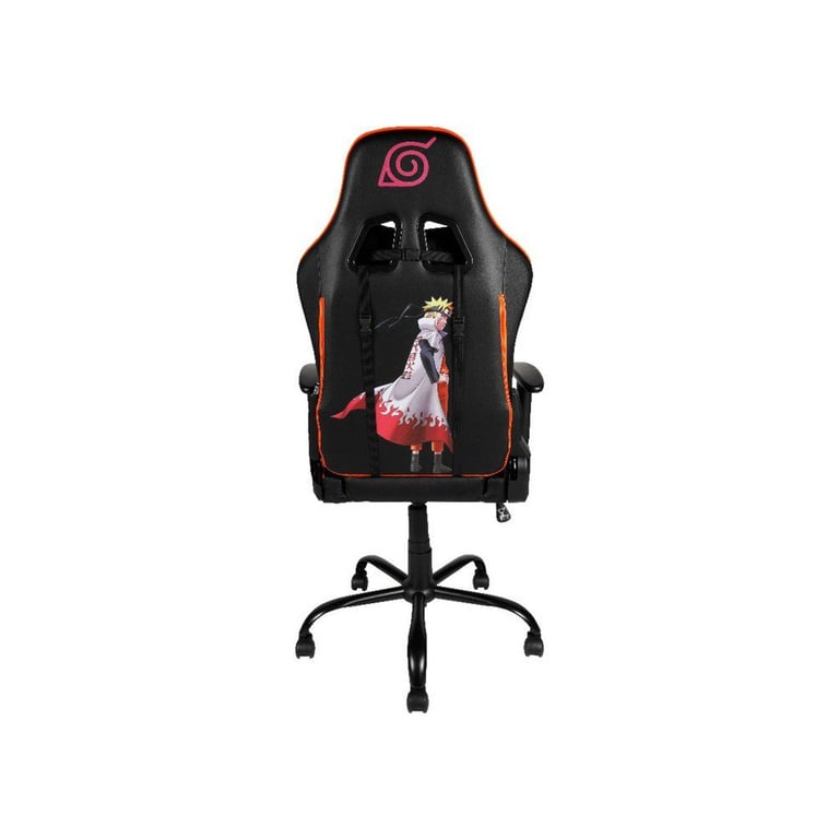 Chaise de bureau gaming premium KONIX Naruto Hokage Shippuden Inclinaison 150° Cuir Coussin lombaires et cervicaux - vue 4