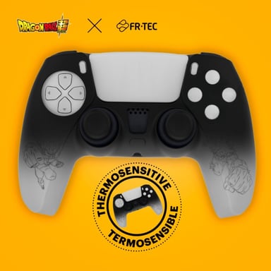 Blade Gaming FRTEC - Combo Pack Dragon Ball Z, Coque Rigide + Grips + Sticker pour PS5 DualSense, Goku et Freezer
