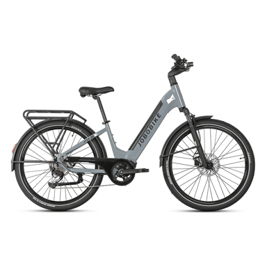 Bicicleta eléctrica para adultos Lyon Pro con motor central de 250 W y batería de 36 V y 15 Ah