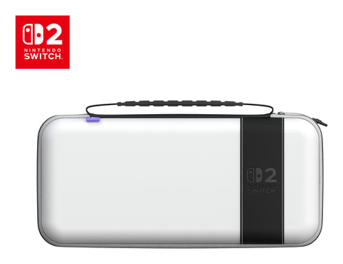 Turtle Beach PlayTrek Custodia da viaggio Stellar White con licenza ufficiale Nintendo per proteggere la tua Nintendo Switch 2