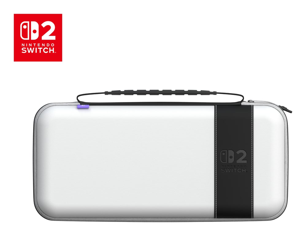 Turtle Beach PlayTrek Étui de voyage Stellar White sous licence officielle de Nintendo pour protéger votre Nintendo Switch 2 - Neuf