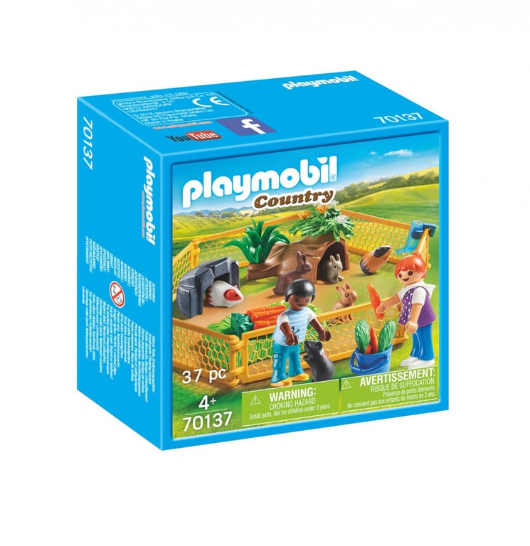 Enfants Avec Petits Animaux 70137 Playmobil La Boîte - vue 2