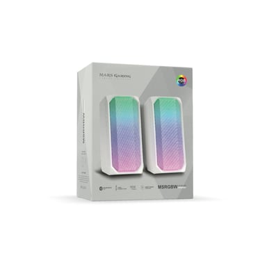 Mars Gaming MSRGBW altoparlante bianco cablato e wireless 15 W
