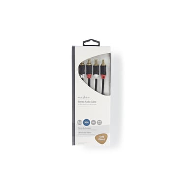 Nedis CABW24200AT30 cable de audio 3 m 2 x RCA Antracita