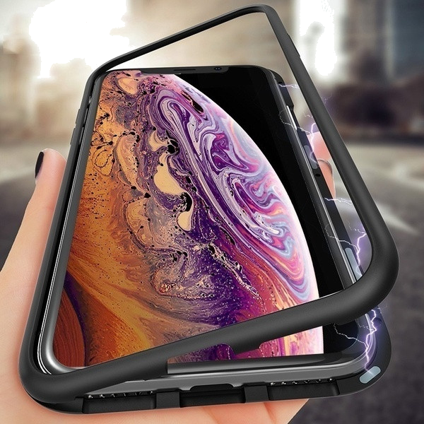 Coque Verre Trempe IPHONE X APPLE Magnetique Transparente Protection Integrale