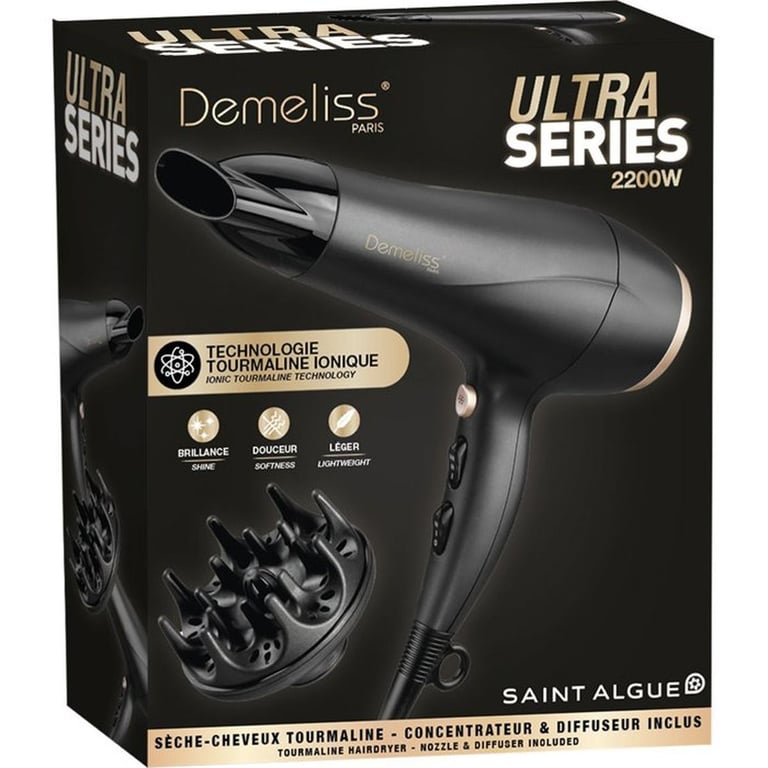 Sèche cheveux SAINT ALGUE Demeliss Ultra Series Diffuseur 3 températures - vue 4