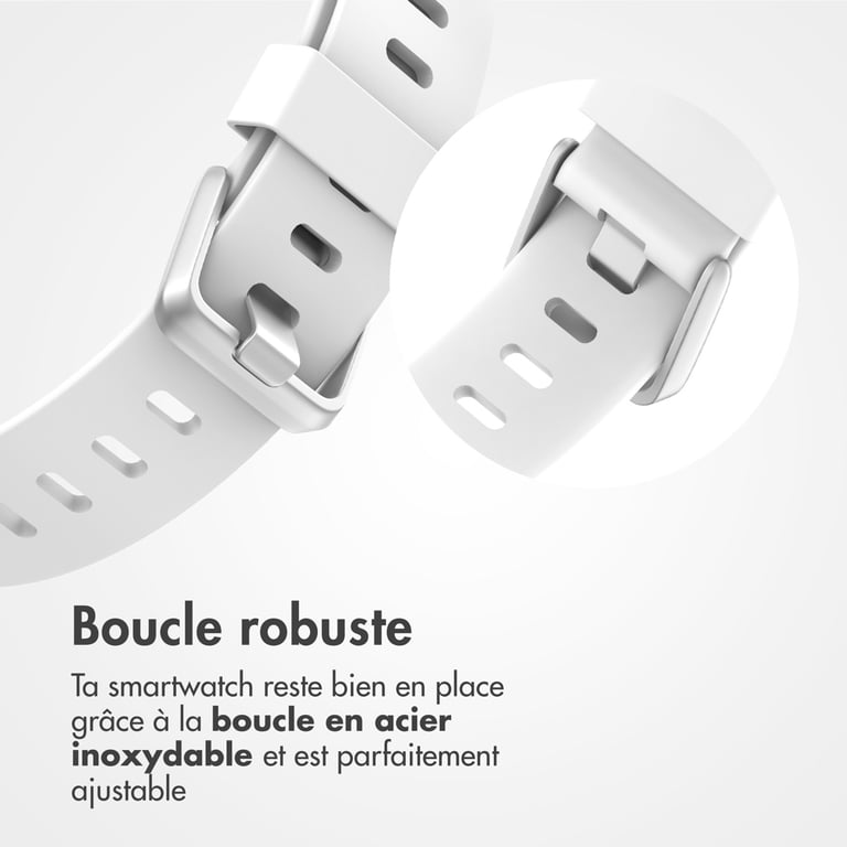 Bracelet Fitbit Versa 2 / Versa Lite Taille L en silicone - vue 8