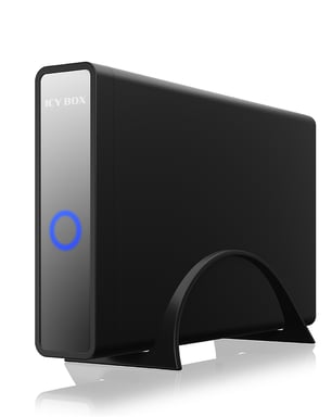 ICY BOX IB-382H-C31 Boîtier disque dur/SSD Noir 2.5/3.5''