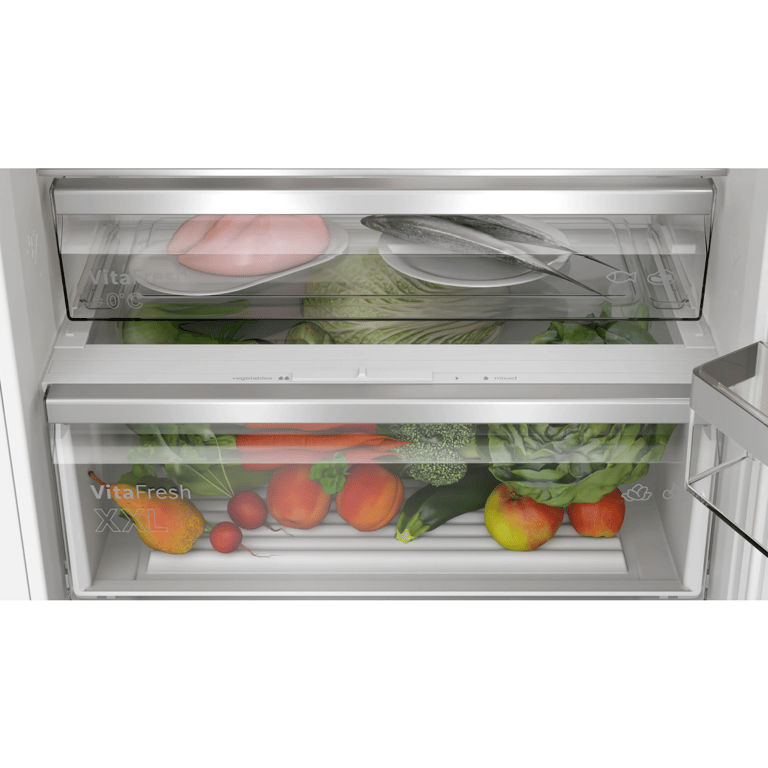 Réfrigérateur combiné encastrable Bosch KBN96VSE0 383L Blanc - Neuf