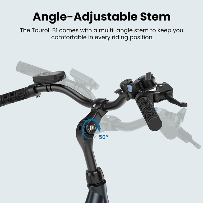 Touroll B1 Vélo Électrique 26 vélo électrique Urbain avec 36V 15.6Ah Batterie Amovible Vélo de Ville électrique 7 Vitesses E Bike Urbain pour Adulte Neuf - vue 3