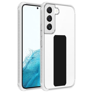 Coque pour Samsung Galaxy S22 PLUS en Noir Housse de protection Étui en silicone TPU flexible avec support et fonction stand