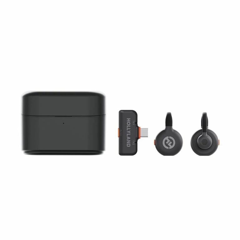 Microphone Lavalier Hollyland Lark M2S USB-C Kit – 300m Portée, 30h Autonomie - vue 2