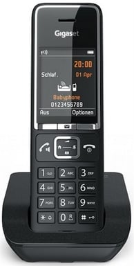 Gigaset COMFORT 550 teléfono Teléfono DECT/analógico Identificador de llamadas Negro