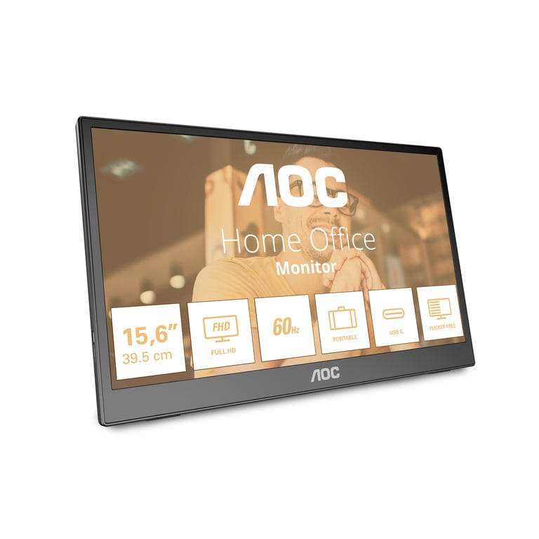 AOC T2 16T3EA écran plat de PC 39 6 cm 15.6 1920 x 1080 pixels Full HD Neuf