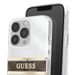 Coque pour Apple iPhone 13 Pro Stripe Charm avec breloque Marron