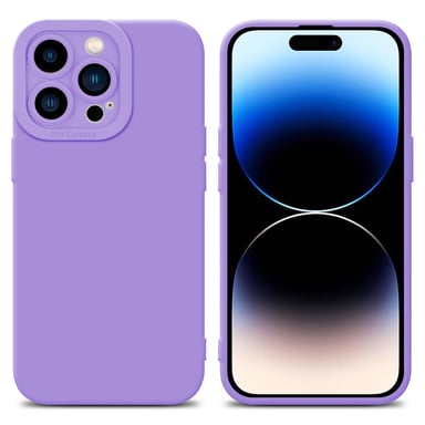 Coque pour Apple iPhone 14 PRO MAX en FLUID VIOLET CLAIR Housse de protection Étui en silicone TPU flexible