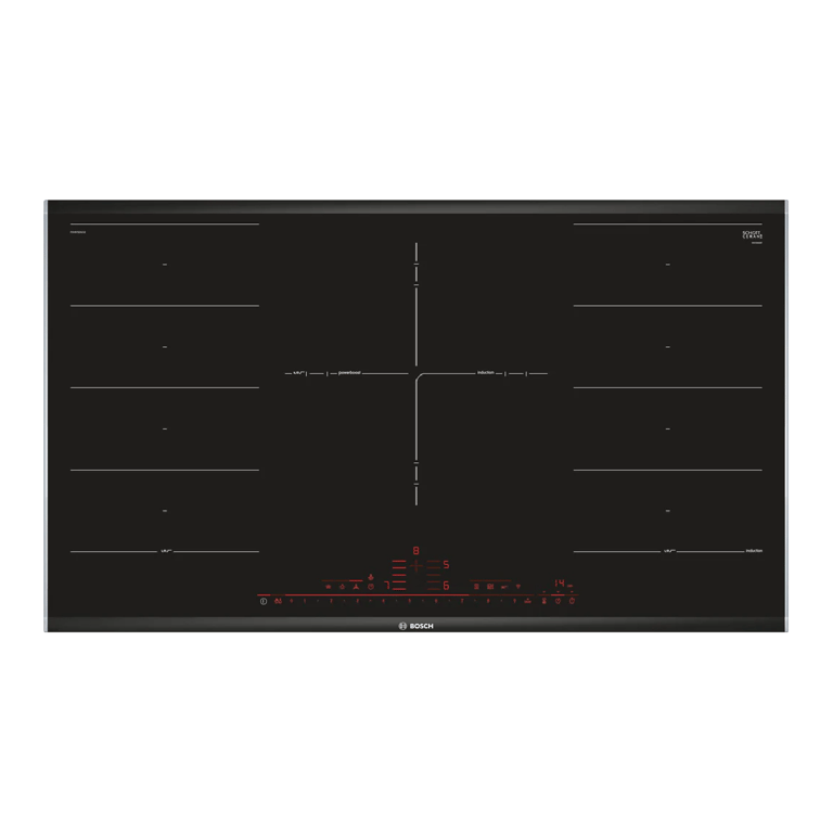 Plaque à Induction Bosch PXV975DV1E – 5 Zones 11100W, Commandes Tactiles - vue 4