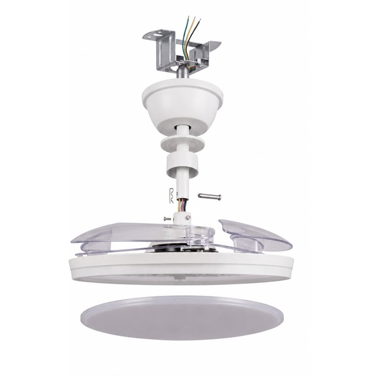 Ventilateur de Plafond Yatek Rubia avec Pales Rétractables LED 6980 lm Moteur DC Silencieux 6 Vitesses Télécommande Minuterie 107 cm Neuf - vue 2