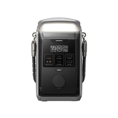 Stazione di alimentazione portatile EcoFlow TRAIL Plus 300 DC 288Wh 300W Nero e Grigio con lampada da campeggio