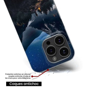 Coque en silicone - Compatible pour Apple iPhone 17 Pro Max - design seul en montagne