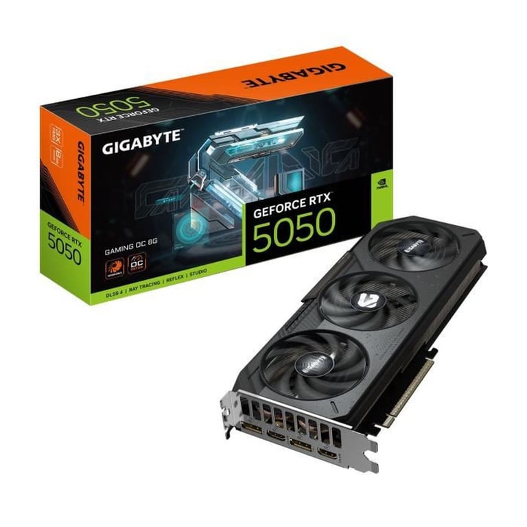 Tarjeta Gráfica Gigabyte GeForce RTX 5050 Gaming OC 8GB GDDR6 - vue 5