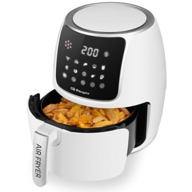 Friggitrice senza olio Orbegozo FDR 64 Healthy - Potenza 1300-1500 W - Capacità 4 Litri - 12 Programmi di Cottura - Touch Screen LED - Sistema di Sicurezza - Timer 60 Min