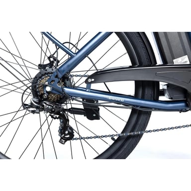 Bicicleta eléctrica urbana, Eas-e 28'', SHIMANO 7 velocidades, frenos de disco, batería de ion-litio 36V 10,4Ah