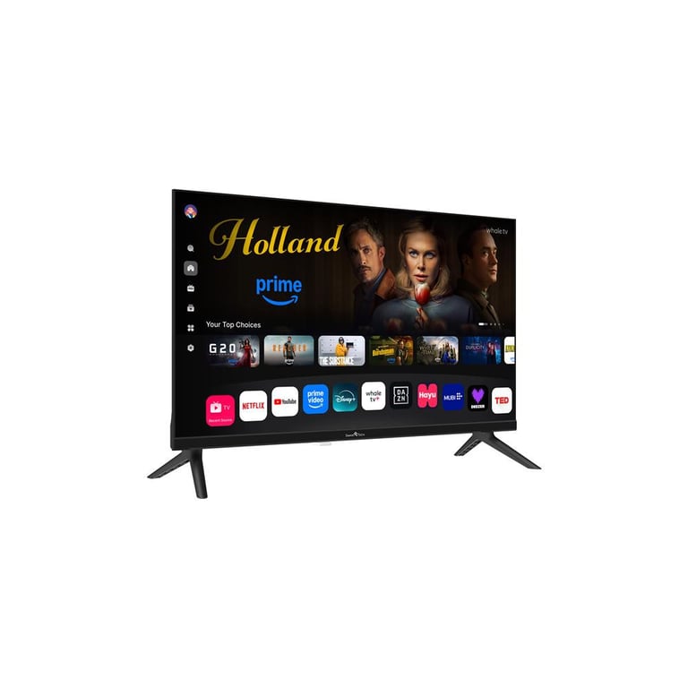 Smart Tech TV LED HD 24 60 cm Smart TV Whale OS 24HH01V Molotov Netflix Prime Video Disney+ 3xHDMI 2xUSB Dolby Digital+ - vue 3