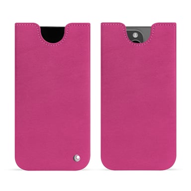 Pochette cuir Apple iPhone 15 Pro Max -  - Rose - Cuir lisse premium