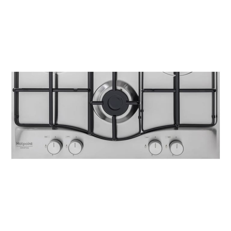 Hotpoint PCN 642 T/IX/HA Plaque de cuisson à gaz encastrable en acier inoxydable à 4 brûleurs - Neuf