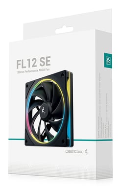 DeepCool FL12 SE Carcasa del ordenador Ventilador 12 cm Negro 1 pieza(s)
