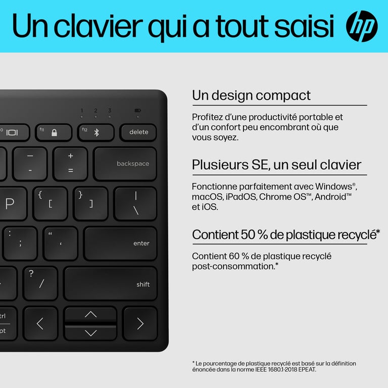 HP Clavier Bluetooth appareil compact 355 Neuf - vue 3