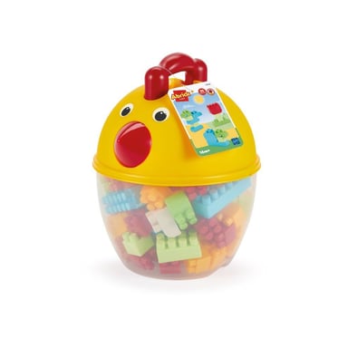 Jeu de construction Ecoiffier ABRICK 1434 Baril poule 90 briques multicolores - Neuf