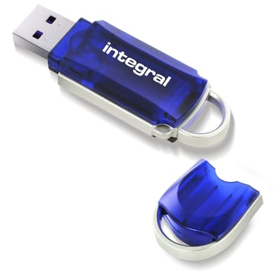 Integral INFD32GBCOU-3NRP lecteur USB flash 32 Go USB Type-A 2.0 Bleu, Argent