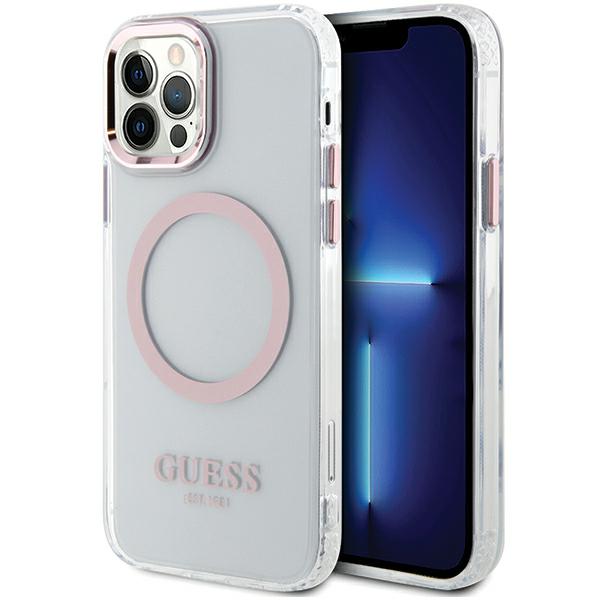 Guess Coque telephone - bumper telephone GUHMP12MHTRMP Coque rigide pour iPhone 12/12 Pro 61