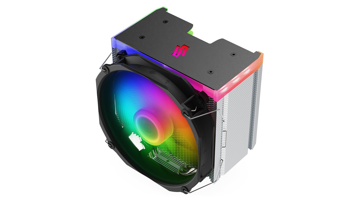 SilentiumPC Fortis 5 ARGB Processeur Refroidisseur d'air 14 cm Acier Neuf - vue 2