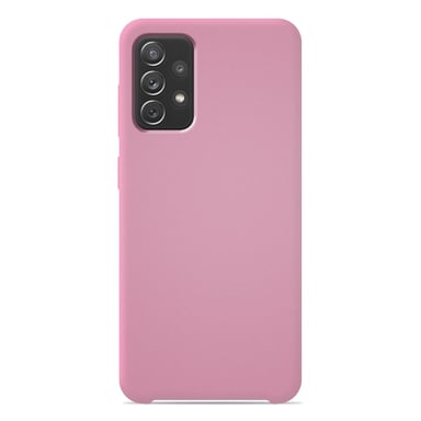 Coque silicone unie Soft Touch Rose compatible Samsung Galaxy A72 4G
