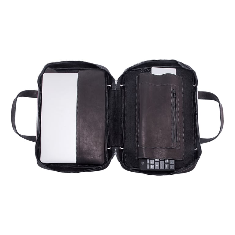 R Go Tools Sacoche pour ordinateur portable R Go Viva cuir pleine fleur avec support intégré pour ordinateur portable Neuf - vue 3