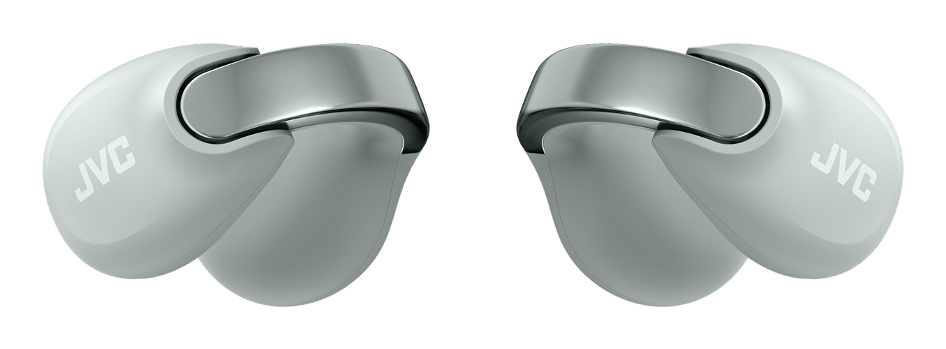 JVC HA-NP1T Casque True Wireless Stereo (TWS) Clip d'oreille Appels/Musique USB Type-C Bluetooth Gris, Argent - Neuf