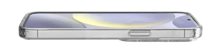 Cellularline Clear Strong - Galaxy S25+ Coque rigide avec bords en caoutchouc Samsung Galaxy S25+