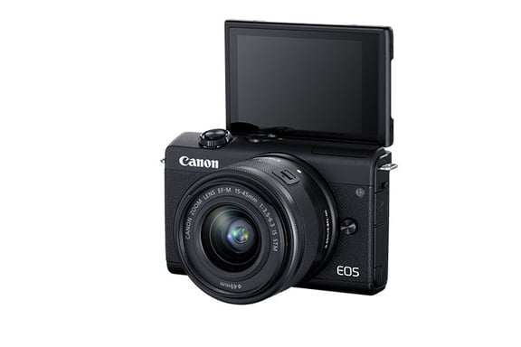 Canon EOS M200 + EF-M 15-45mm f/3.5-6.3 IS STM MILC 24,1 MP CMOS 6000 x 4000 Pixeles Negro