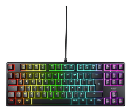 CHERRY K4V2 TKL clavier Gaming USB AZERTY Français Noir