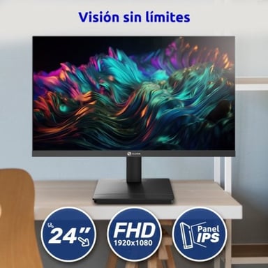 Écran Alurin CoreVision 24'' Full HD IPS 100Hz, réglable, VESA 75x75, 23.8'' LED, design fin