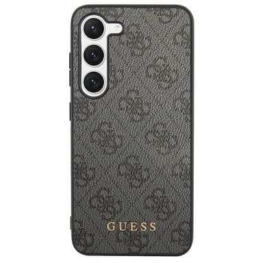 Étui Guess 4G Metal Gold Logo pour Samsung Galaxy S23, gris
