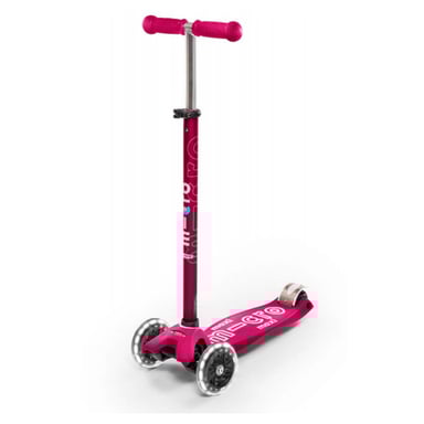 Scooter Maxi Micro Deluxe Rosa LED con illuminazione dinamica
