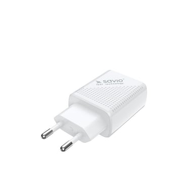 Savio LA-05 cargador de dispositivo móvil Smartphone Blanco Corriente alterna Carga rápida Interior