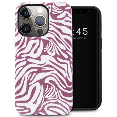 Selencia Coque arrière Vivid pour Apple iPhone 13 Pro - Trippy Swirl Dark Rose