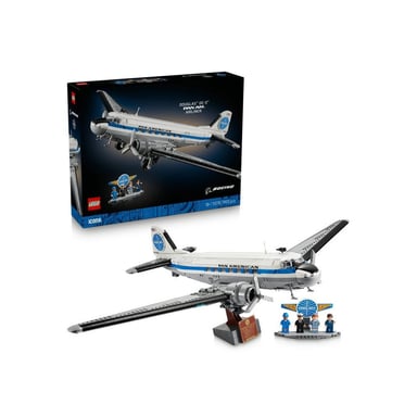 LEGO Icons 11378 Douglas DC-3 PAN AM Airliner 1 903 pezzi 4 minifigure supporto di presentazione Blu