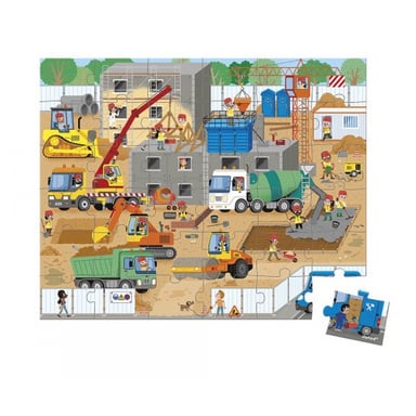 Puzzle des Chantiers 36 Pièces - Jeu Éducatif pour Enfants
